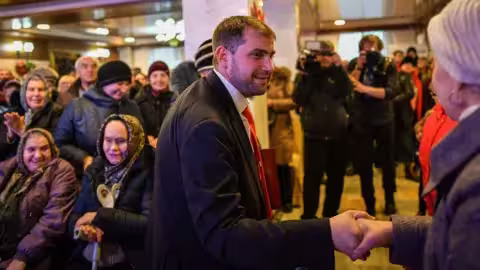 Le réseau a été lié à l'oligarque moldave Ilan Shor, vu en train de faire campagne ici en 2019 et aujourd'hui en fuite à Moscou.