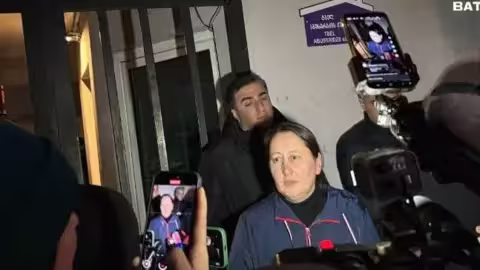 La célèbre journaliste Mzia Amaglobeli a été arrêtée en janvier et reste en prison.