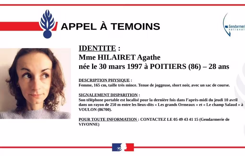 Enquête sur la disparition d'Agathe Hilairet