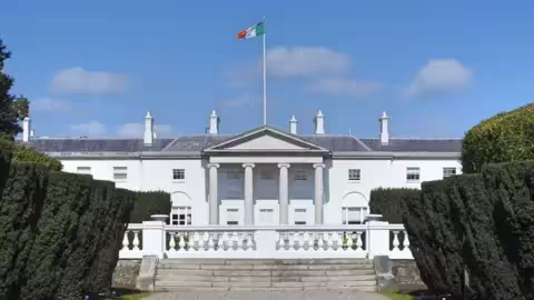 Áras an Uachtaráin à Phoenix Park, Dublin, est la résidence officielle et le lieu de travail du président irlandais.